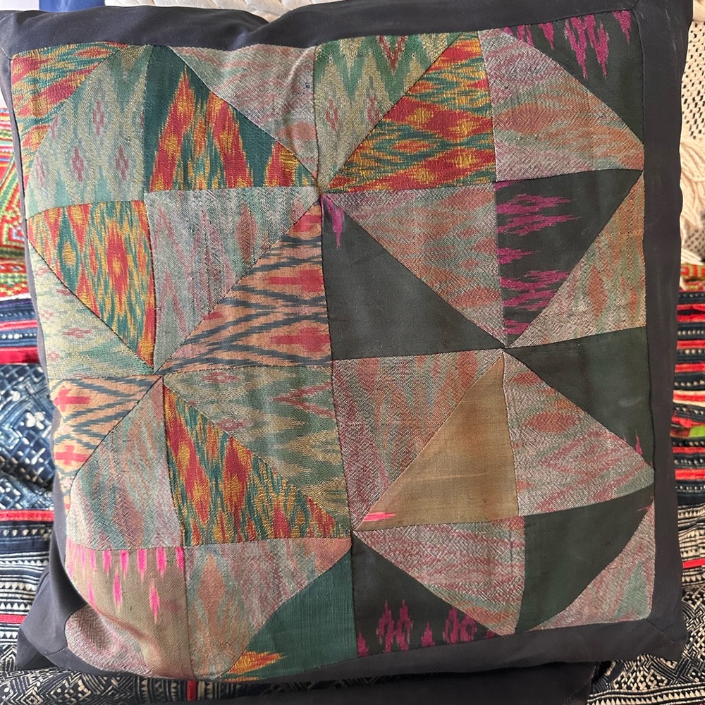 Colorful Patchwork Throw Pillow Set - Picture 2 of 5